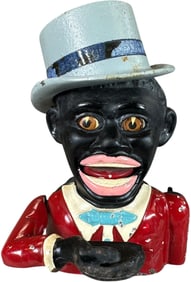 HAPPY MAN TOP HAT MECHANICAL BANK