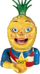 PENNY PINEAPPLE MECHANICAL BANK