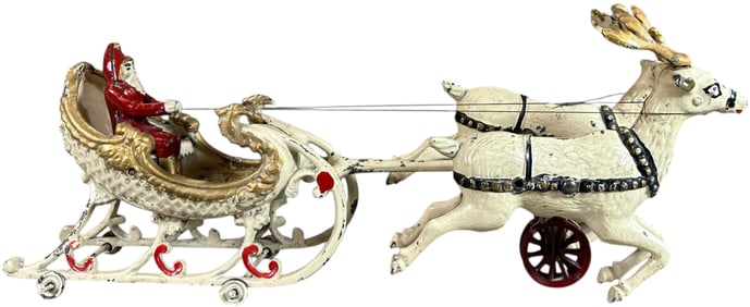 HUBLEY SANTA SLEIGH PULLED BY REINDEER