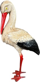 HUBLEY STORK DOORSTOP LAWN ORNAMENT