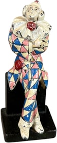 CJO SITTING HARLEQUIN DOORSTOP