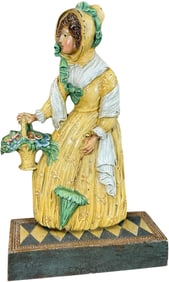 BRADLEY & HUBBARD OLD WOMAN DOORSTOP