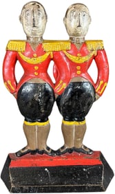 LARGE HUBLEY FISH FOOTMEN DOORSTOP