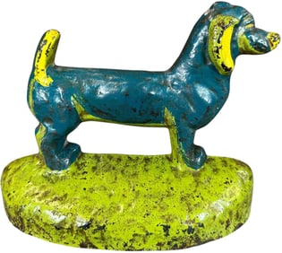 TAYLOR COOK DACHSHUND DOORSTOP