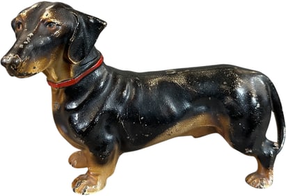 HUBLEY DACHSHUND DOORSTOP