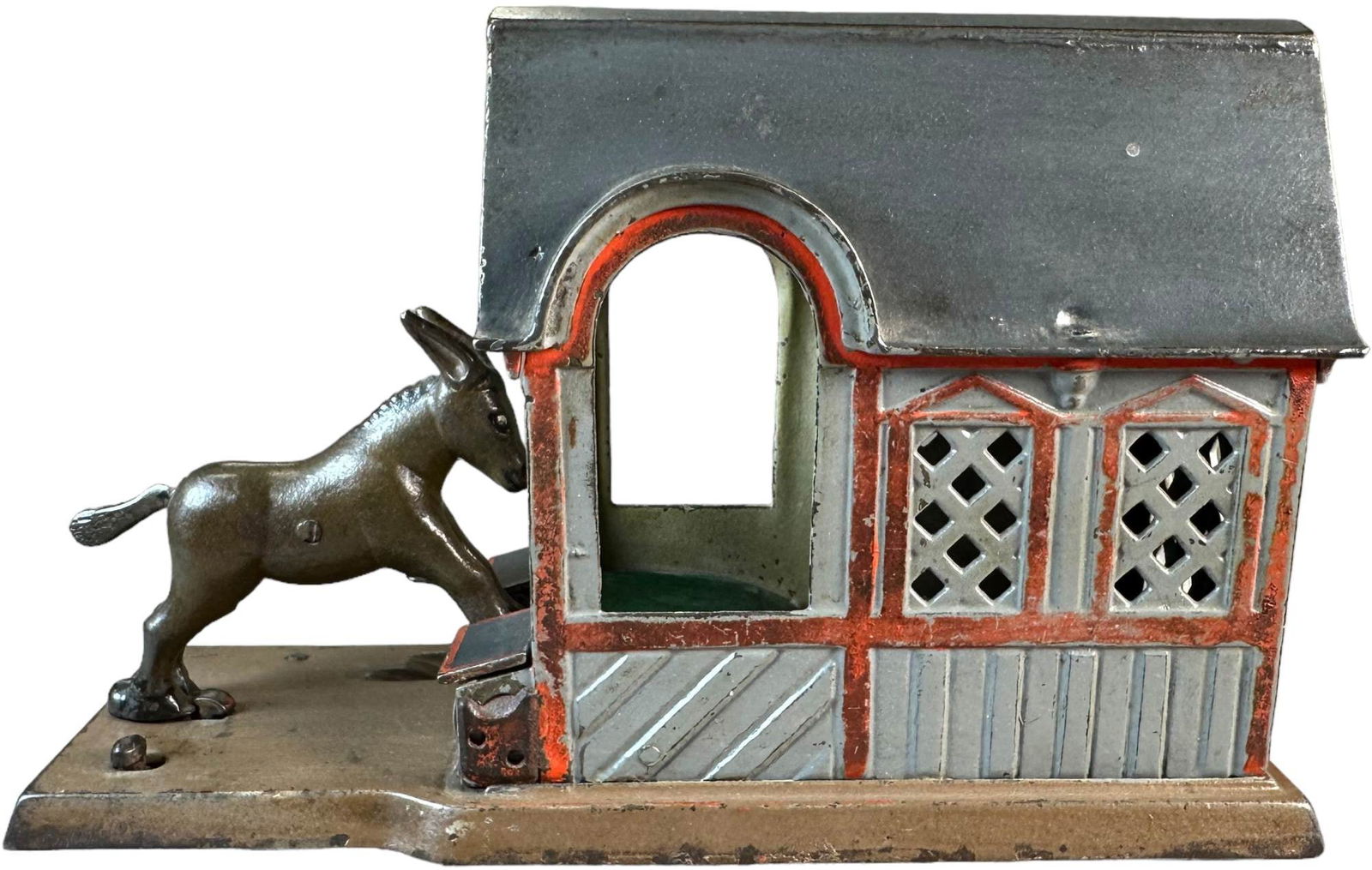 MULE ENTERING BARN MECHANICAL BANK (1 of 10)