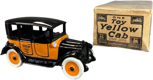 BOXED LARGE ARCADE YELLOW CAB