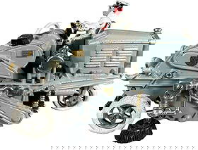 HUBLEY ELGIN STREET SWEEPER: 1265. HUBLEY ELGIN STREET SWEEPER | A collector favorite, very detailed casting and an overall heavy toy, removable figure is authentic. Retains the complete Hubley decal at side. Provenance: Larry Si