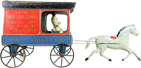 FALLOWS STENCILED CITY DELIVERY WAGON