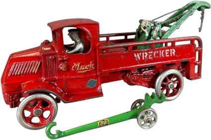 LARGE ARCADE MACK WRECKER W/ HAND JACK