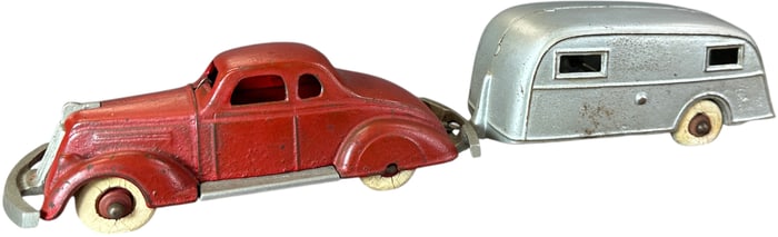 1936 NASH LAFAYETTE COUPE W/ HOUSE TRAILER