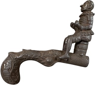 IVES CLOWN ON BARREL ANIMATED CAP PISTOL