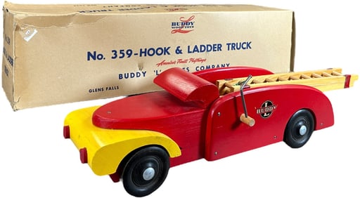 BOXED BUDDY L WOODEN HOOK & LADDER