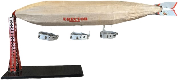 ERECTOR SET BUILT ZEPPELIN W/ STAND