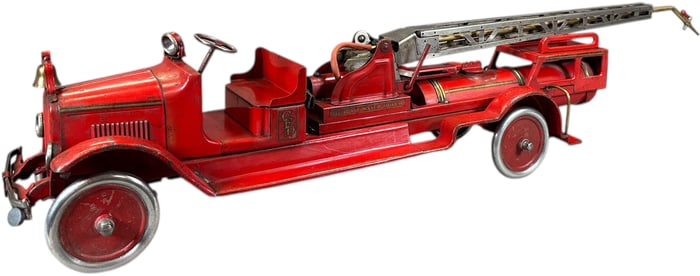 BUDDY L WATER TOWER TRUCK W/ PUMP