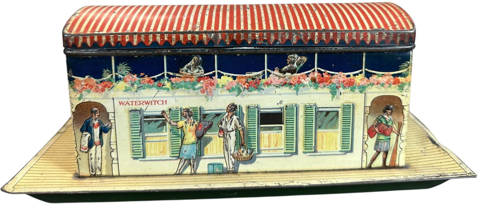 WATER WITCH BOAT BISCUIT TIN (1 of 9)