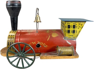 GEORGE BROWN NEW YORK CLOCKWORK LOCOMOTIVE