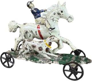 GEORGE BROWN HORSE RIDER W/ DOG