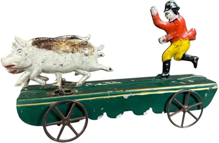 FALLOWS FARMER CHASING PIGS PLATFORM TOY