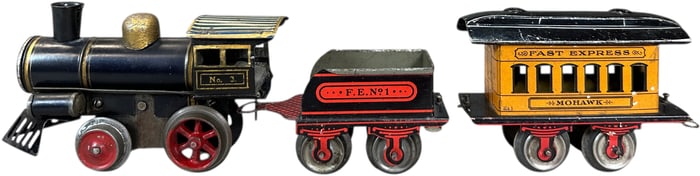 EARLY IVES NO.3 LOCO & MOHAWK COACH