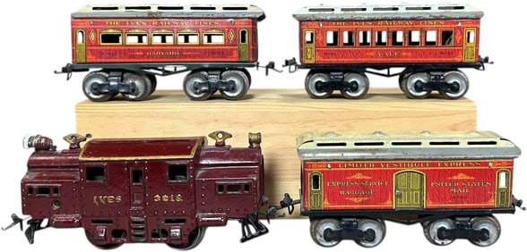 IVES RAISED LETTER 3218 PASSENGER SET