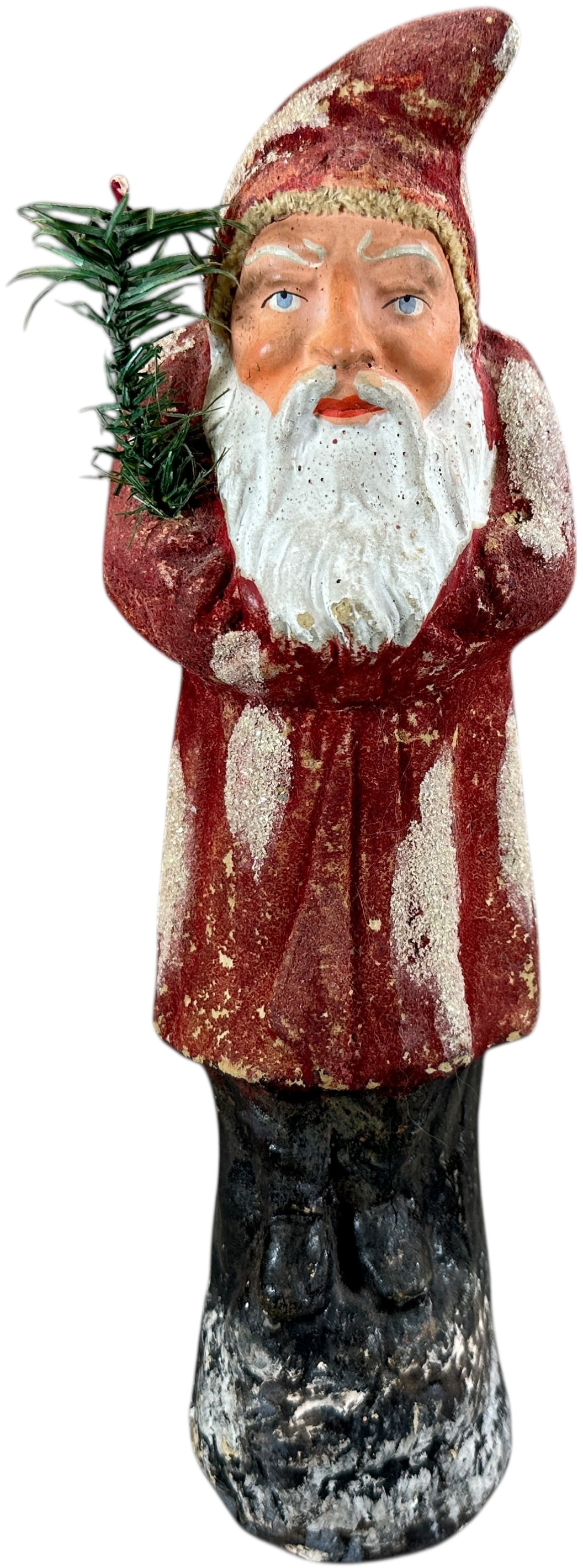 SLENDER RED SNOWY ROBE BELSNICKLE: 3. SLENDER RED SNOWY ROBE BELSNICKLE | 12" h. | (Excellent Condition) | $800 - $1,400