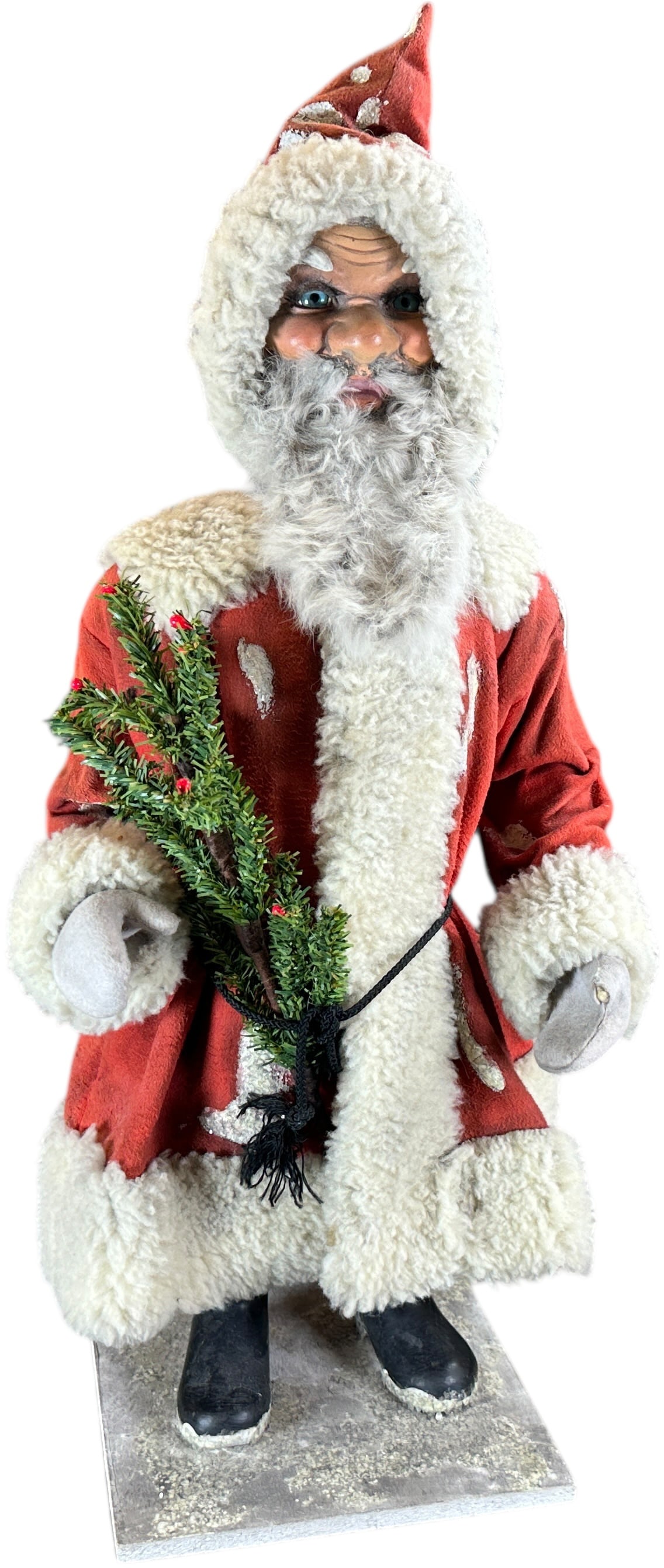 LARGE CLOCKWORK NODDER SANTA FIGURE (1 of 15)