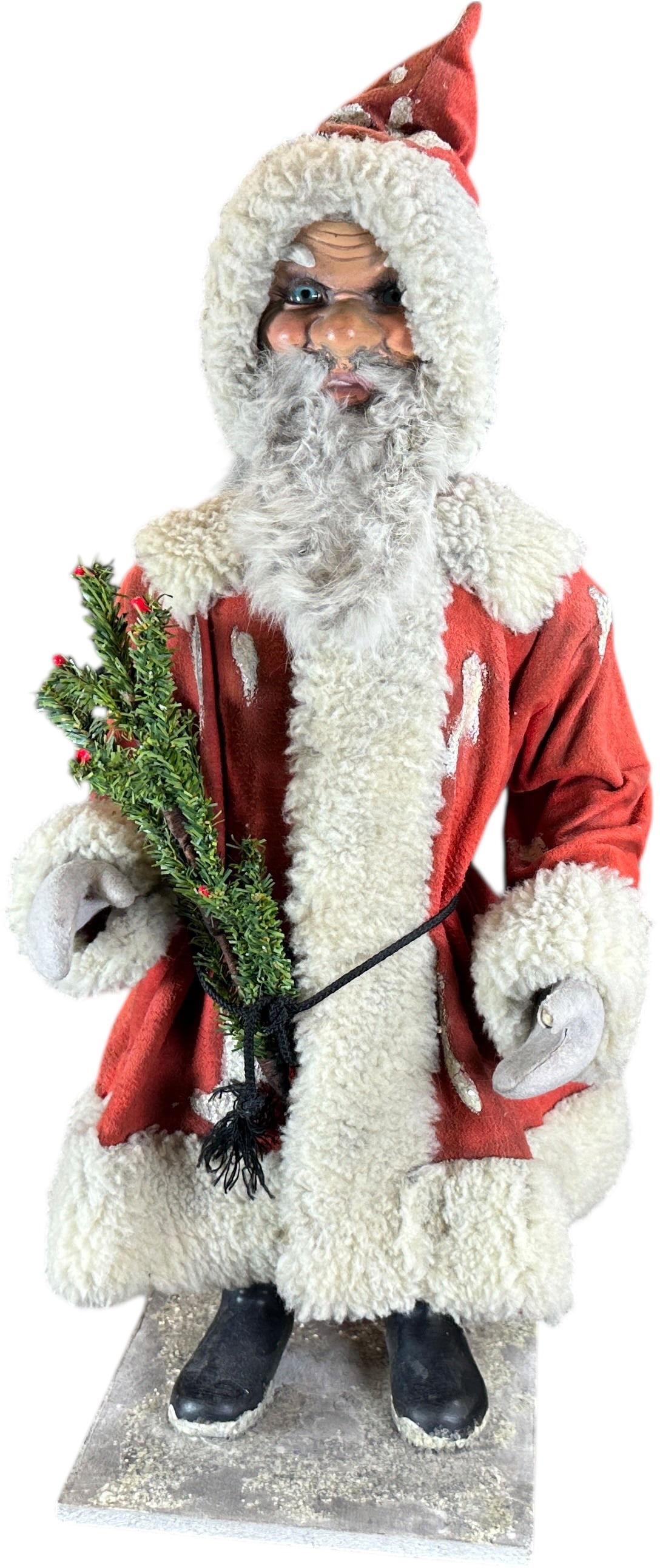 LARGE CLOCKWORK NODDER SANTA FIGURE - 2