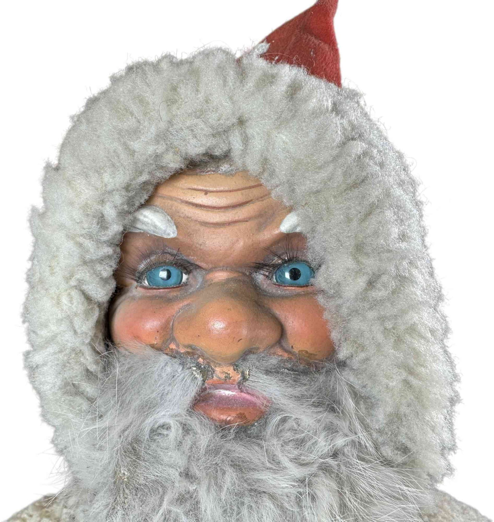 LARGE CLOCKWORK NODDER SANTA FIGURE - 3
