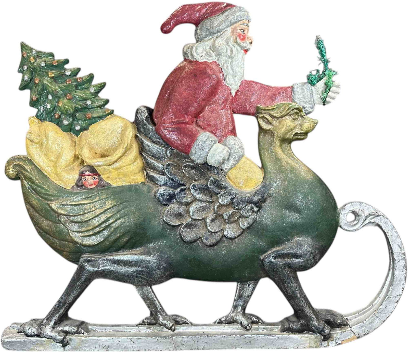 VERY LARGE SANTA IN GRIFFIN SLEIGH (1 of 12)