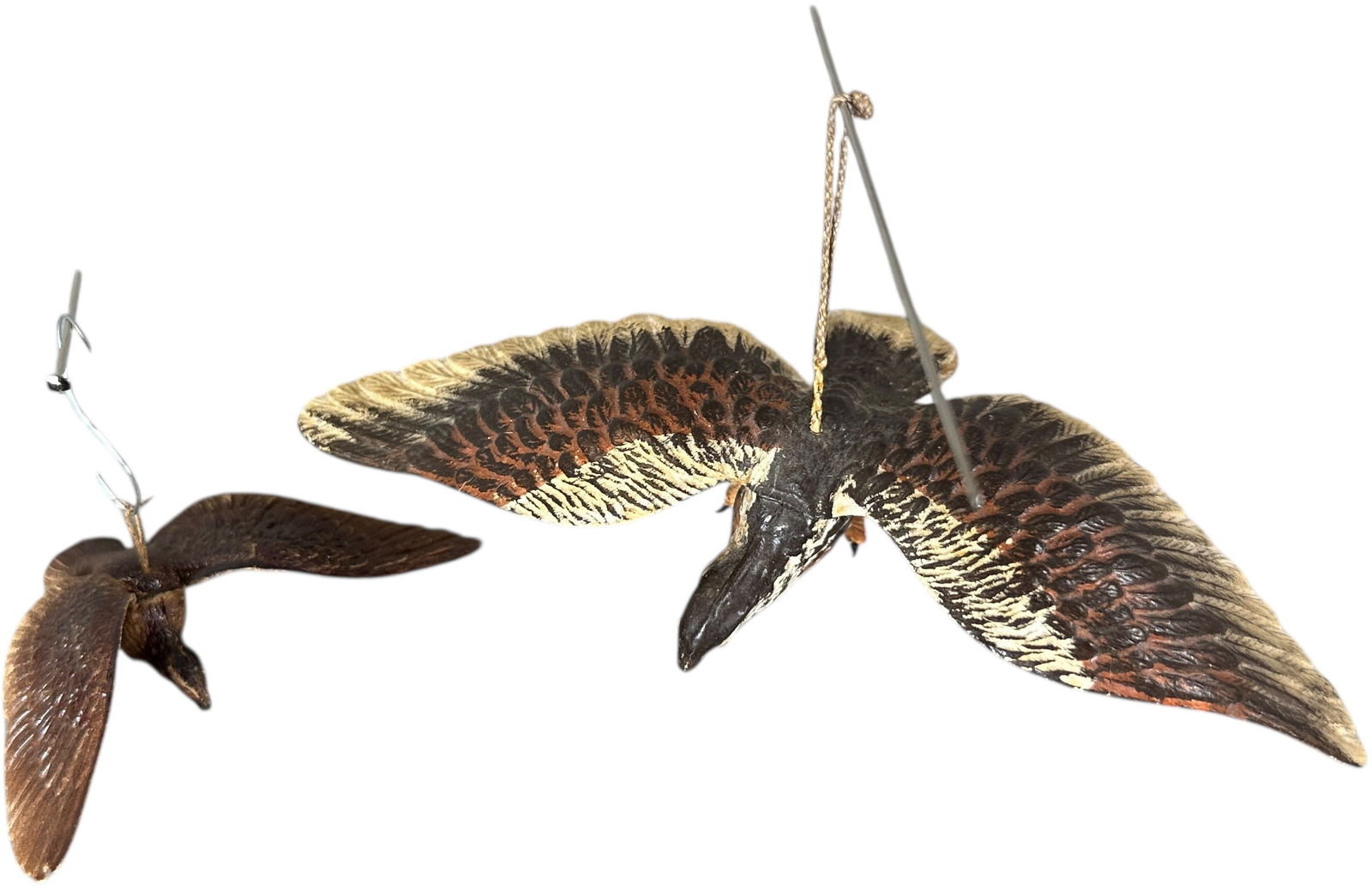 TWO DRESDEN EAGLE ORNAMENTS - 3