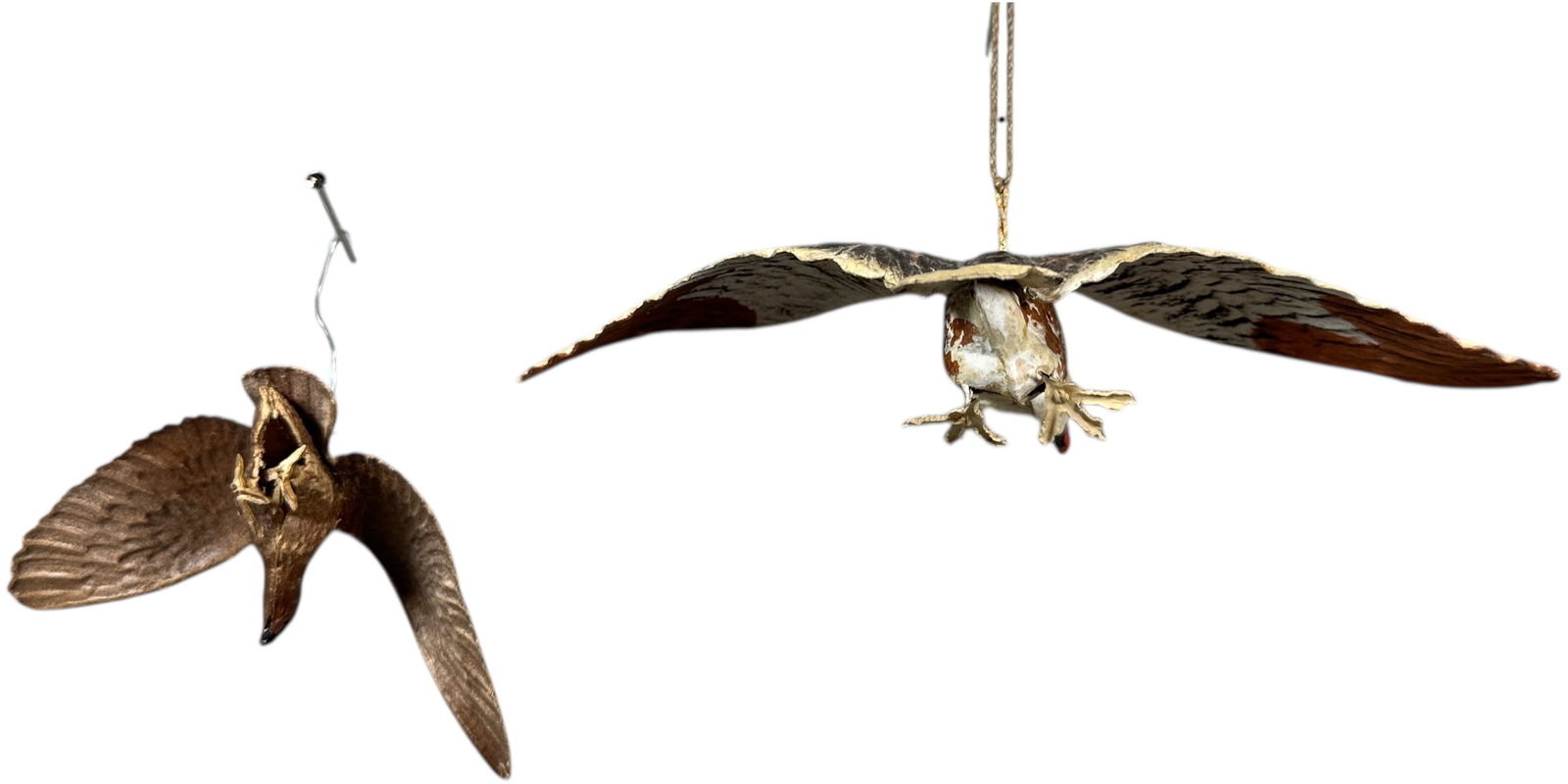 TWO DRESDEN EAGLE ORNAMENTS - 5