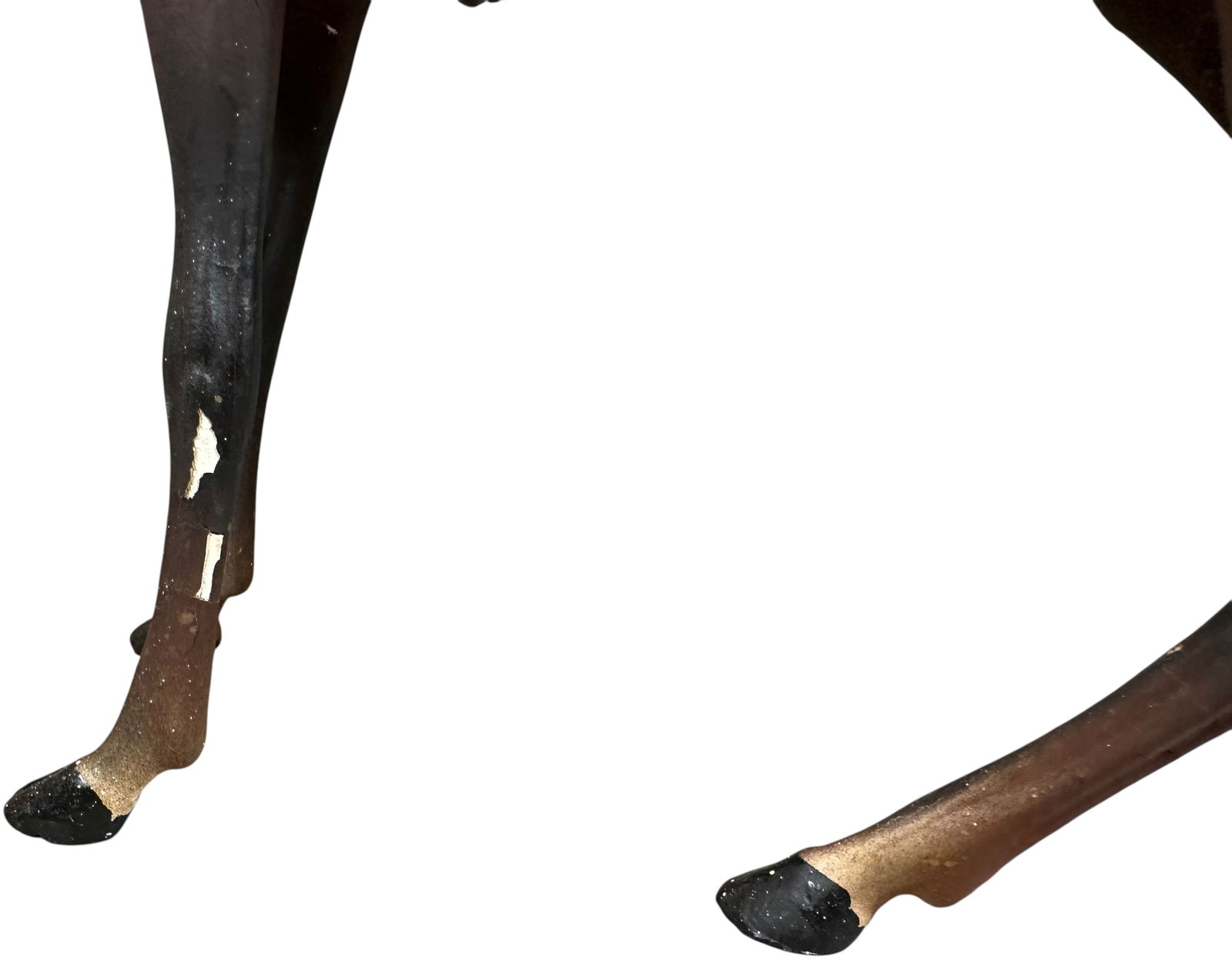 COMPOSITION PAINTED REINDEER CANDY CONTAINER - 4