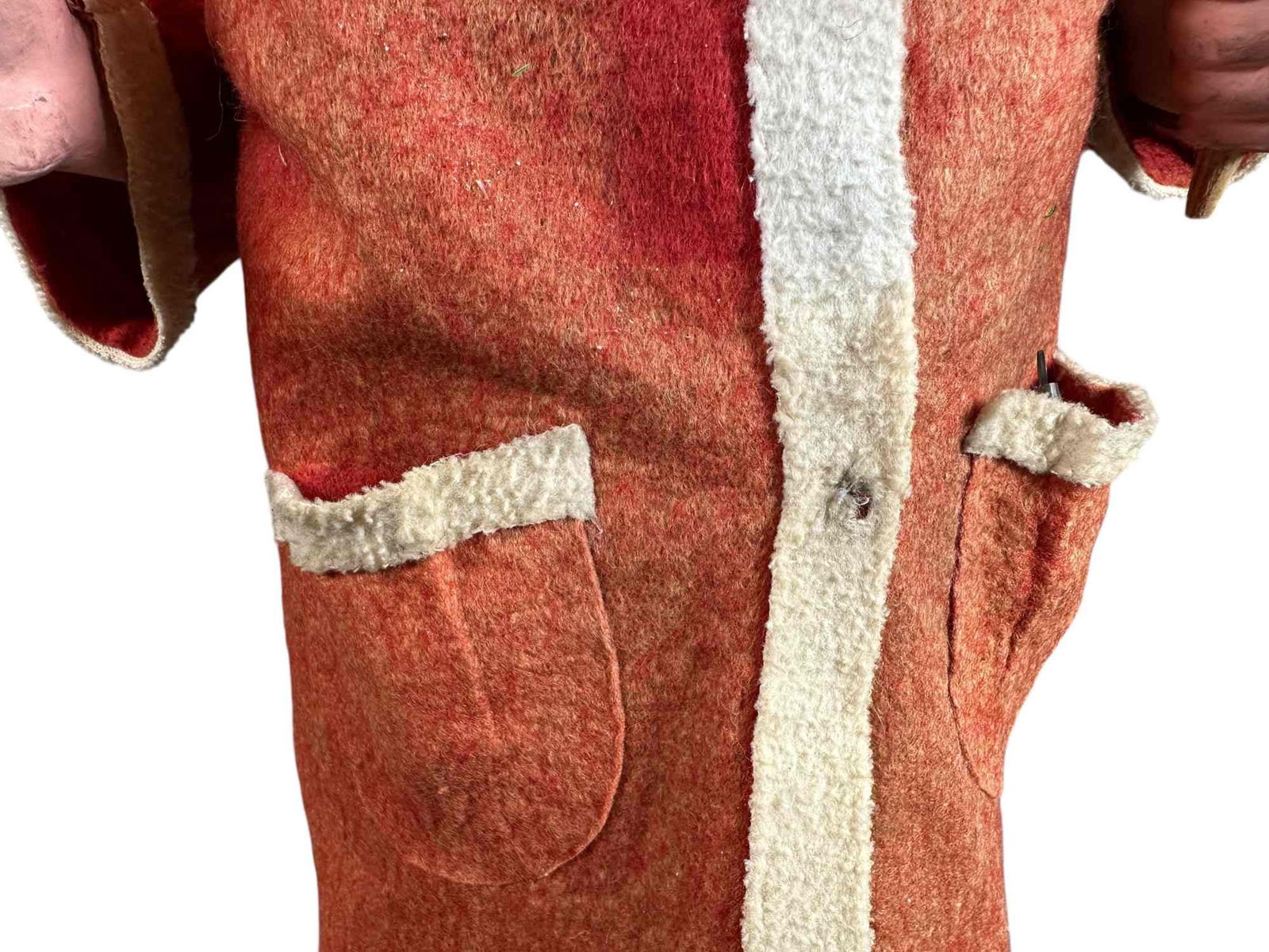 TALL SANTA W/ FEATHER TREE CANDY CONTAINER - 3