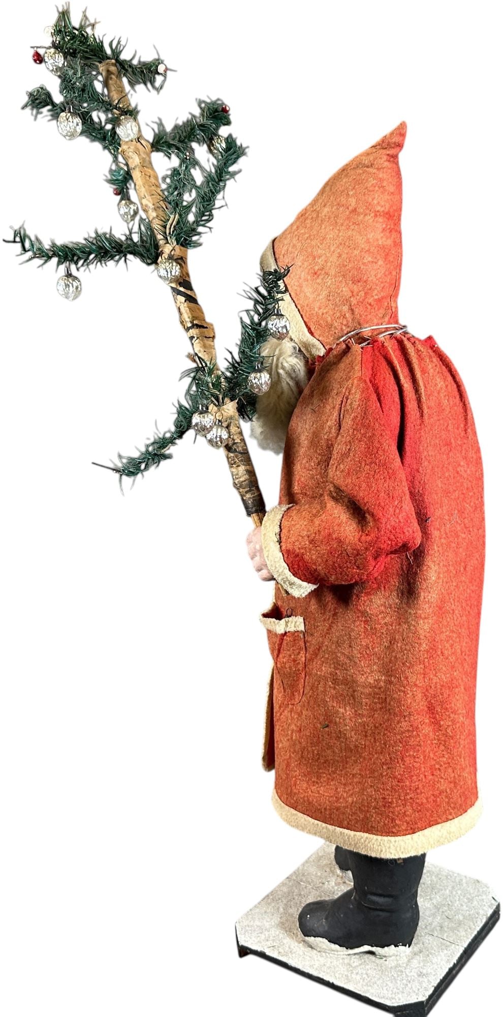 TALL SANTA W/ FEATHER TREE CANDY CONTAINER - 8