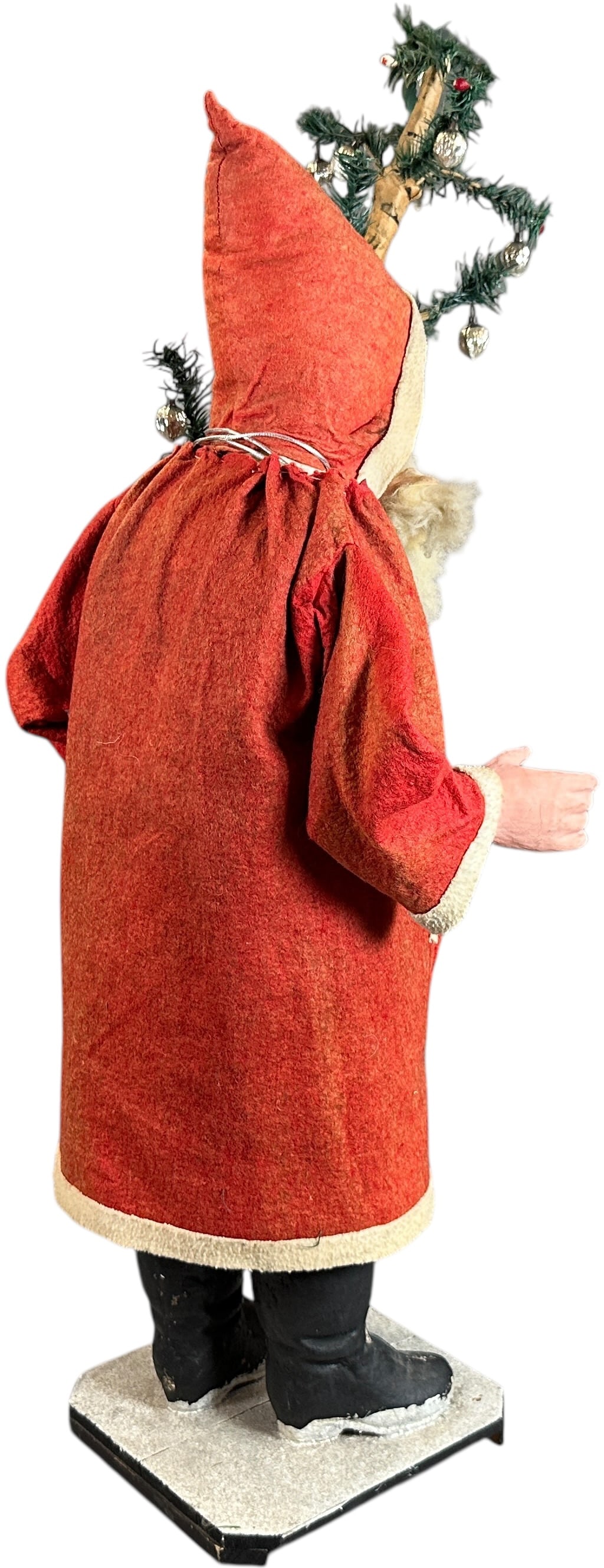 TALL SANTA W/ FEATHER TREE CANDY CONTAINER - 9