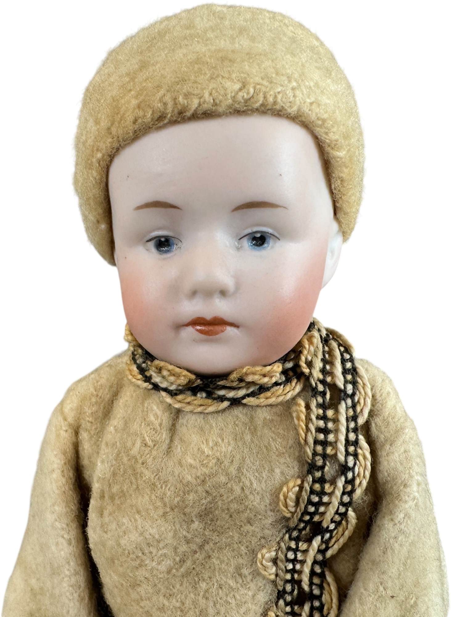 PORCELAIN HEAD SKIER CANDY CONTAINER - 2