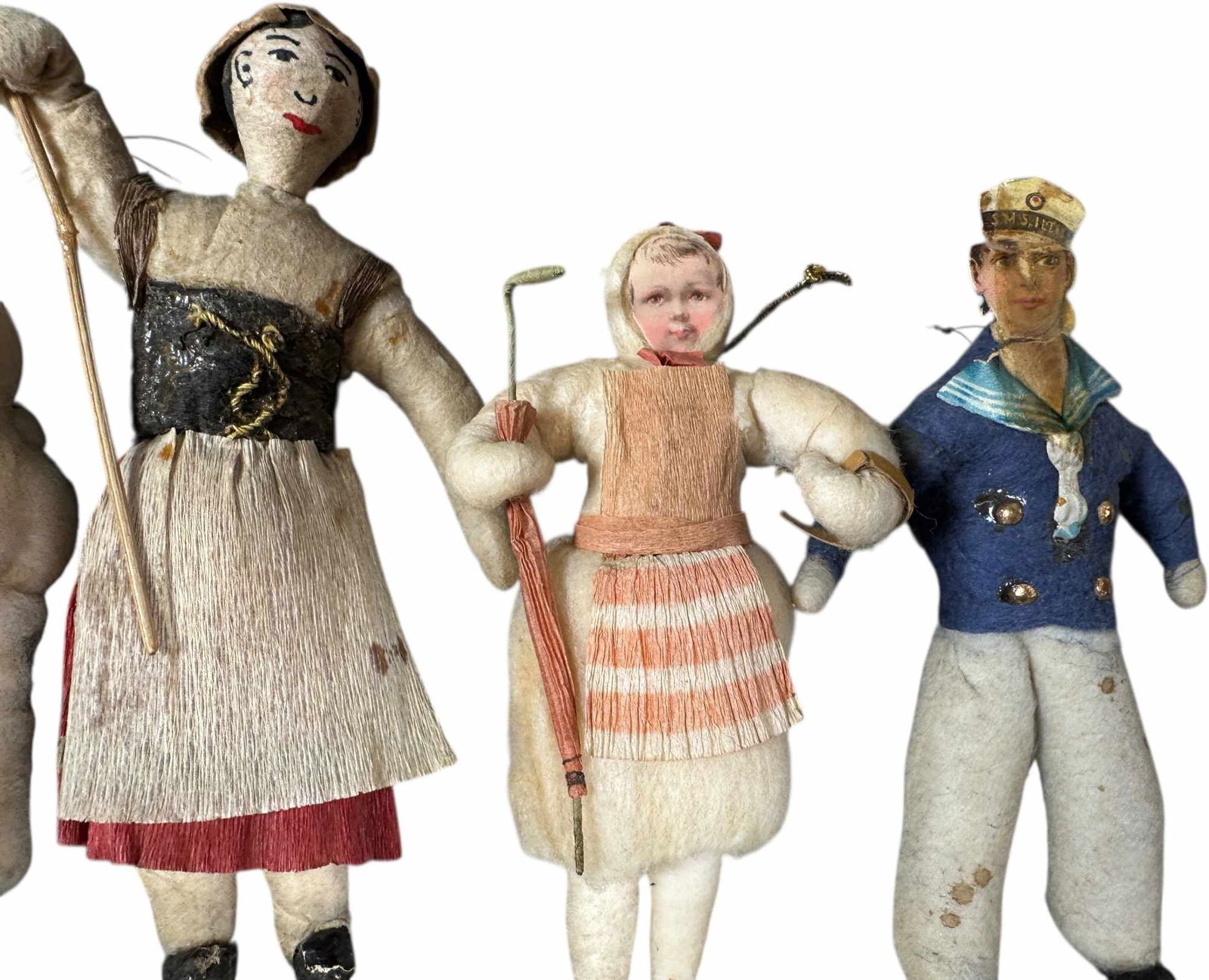 FIVE COTTON ORNAMENTS - 2