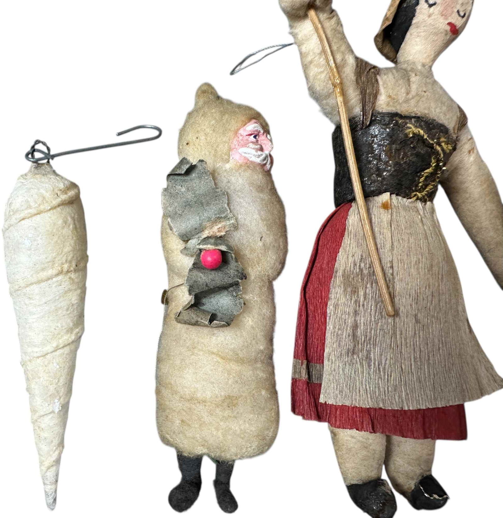 FIVE COTTON ORNAMENTS - 3