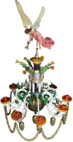 BOXED ERZGEBIRGE FIGURAL CHANDELIER