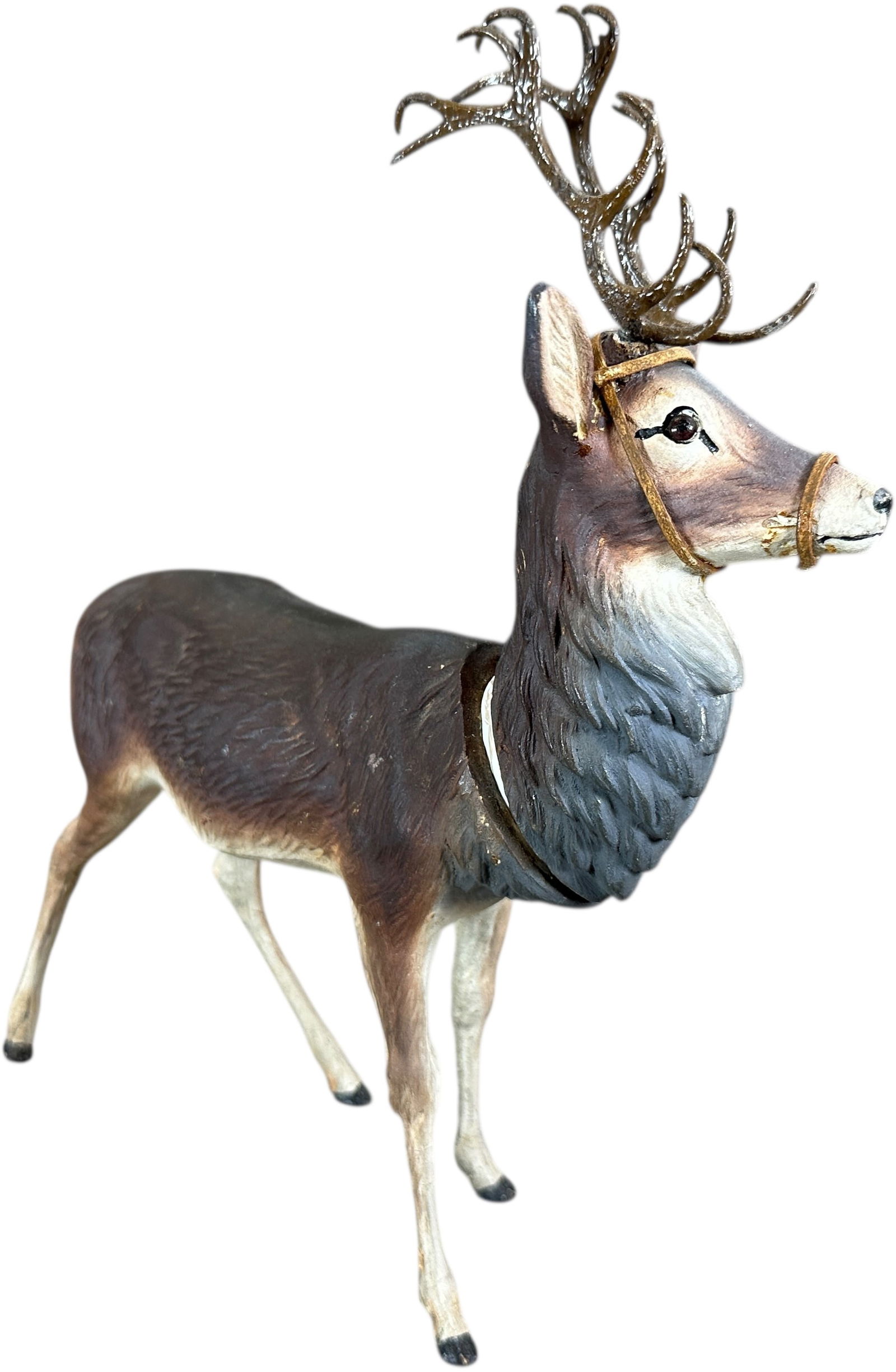 GERMAN COMPOSTION REINDEER CANDY CONTAINER - 6