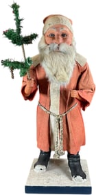 GERMAN CLOCKWORK SANTA NODDER