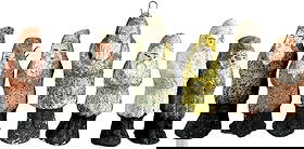 SEVEN SMALL COMPOSITION BELSNICKLES: 180. SEVEN SMALL COMPOSITION BELSNICKLES | Great to hang on a small feather tree. Provenance: Bob & Maurine Young | 3" l. | (Excellent Condition) | $700 - $1,400