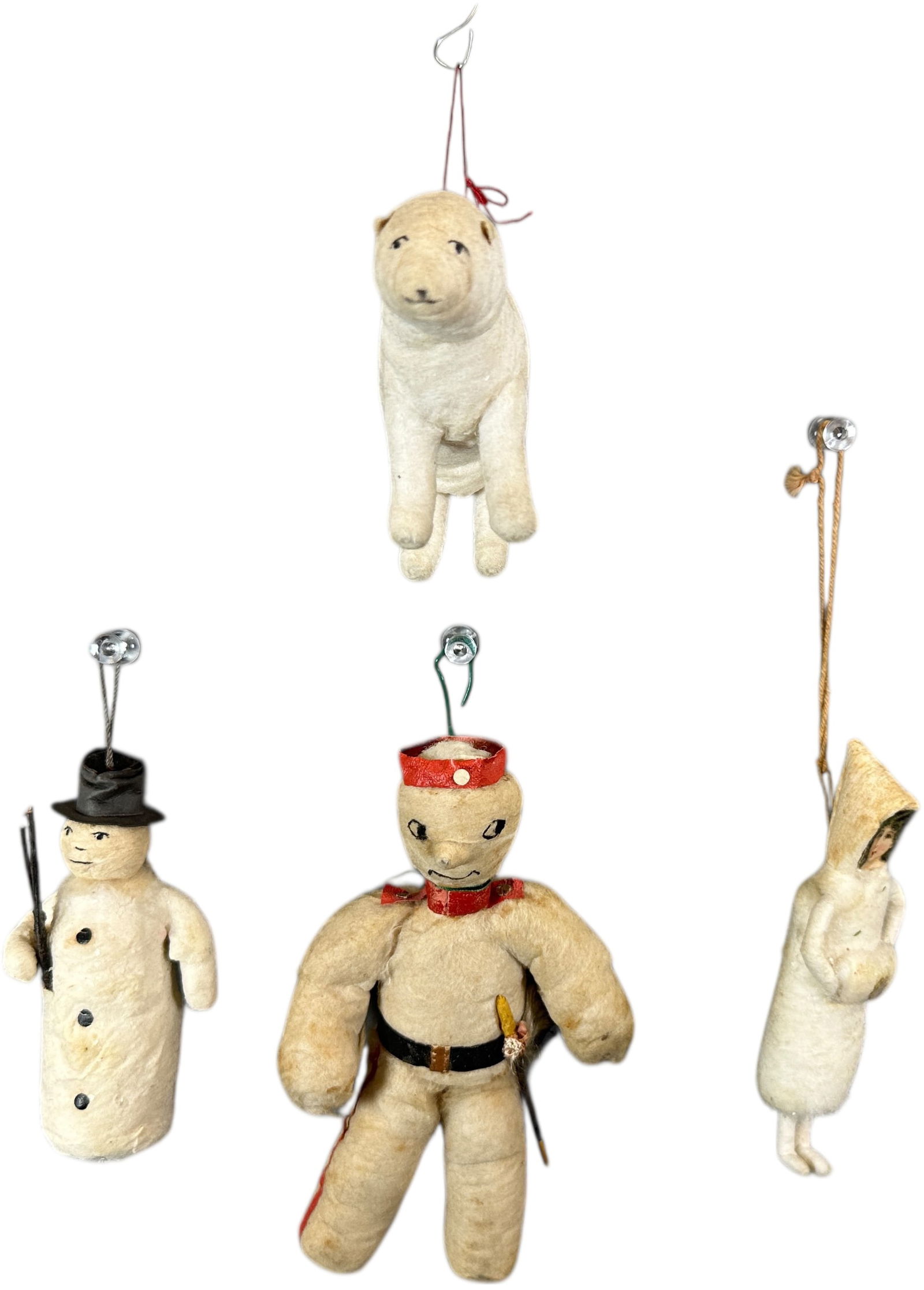 FOUR SNOW COTTON ORNAMENTS (1 of 6)