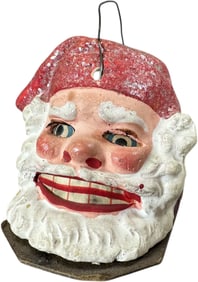 DETAILED JOLLY SANTA HEAD LANTERN
