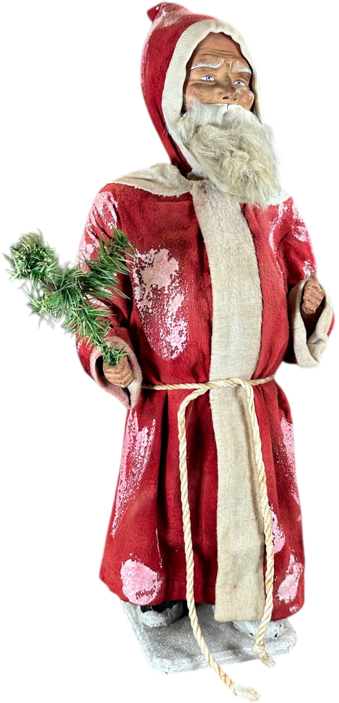 LARGE CLOCKWORK NODDER SANTA FIGURE - 2