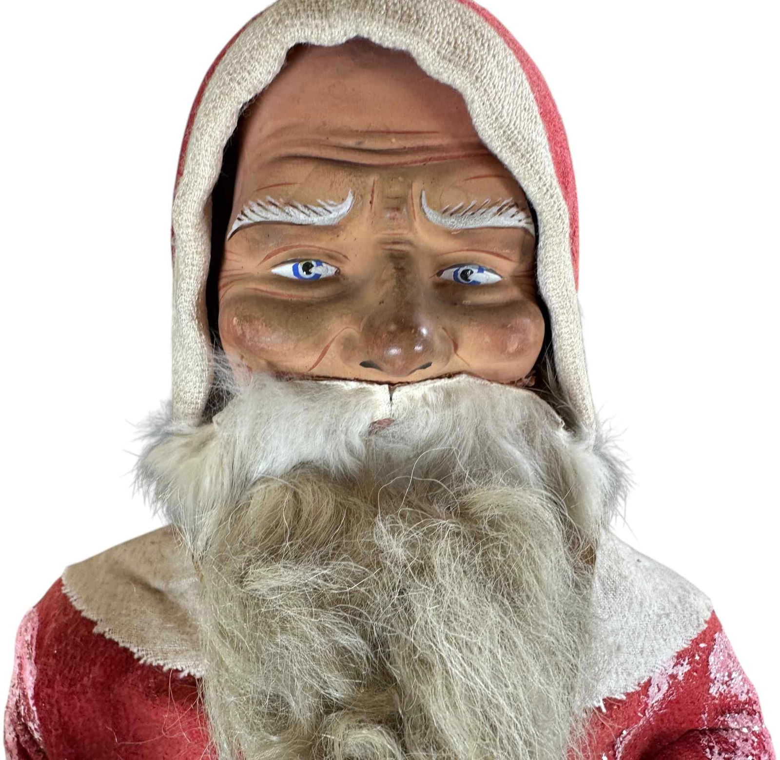 LARGE CLOCKWORK NODDER SANTA FIGURE - 4