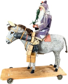 SANTA ON DONKEY PLATFORM TOY