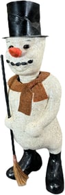LARGE SNOWMAN CLOCKWORK NODDER