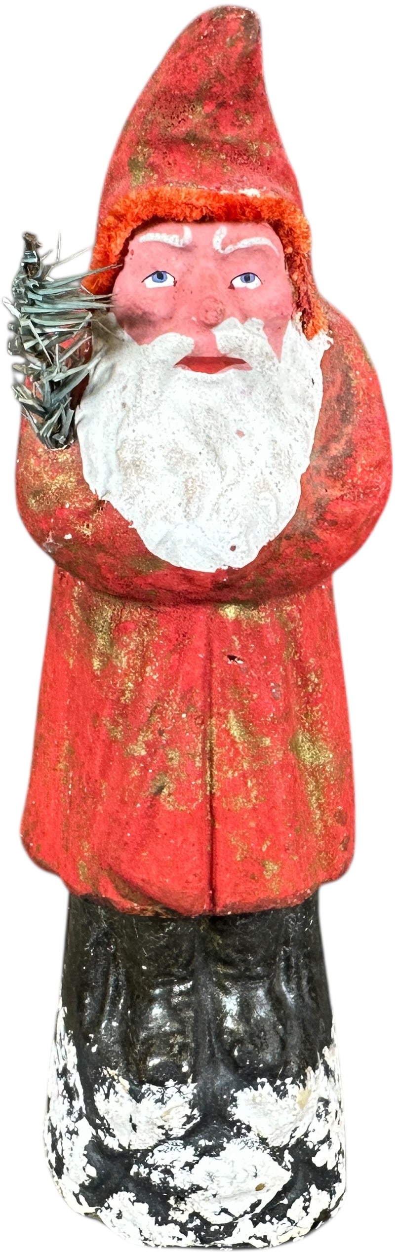 BRIGHT RED ROBE BELSNICKLE: 213. BRIGHT RED ROBE BELSNICKLE | Provenance: Linda Morrow Collection | 9.5" h. | (Excellent to Pristine Condition) | $700 - $1,100